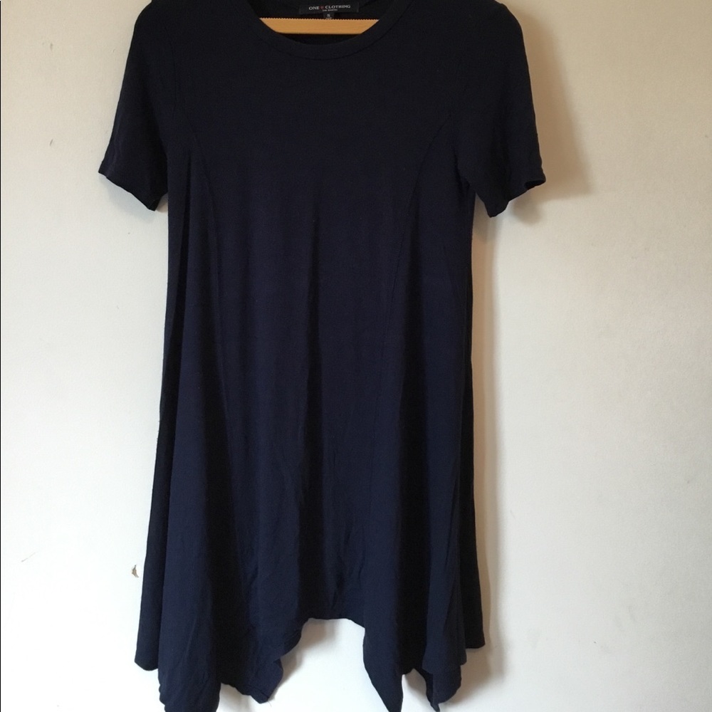 Navy blue tee dress